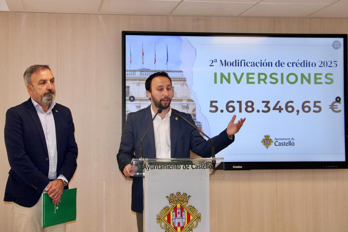 Los concejales Redondo y Toledo, en la rueda de prensa de este viernes.