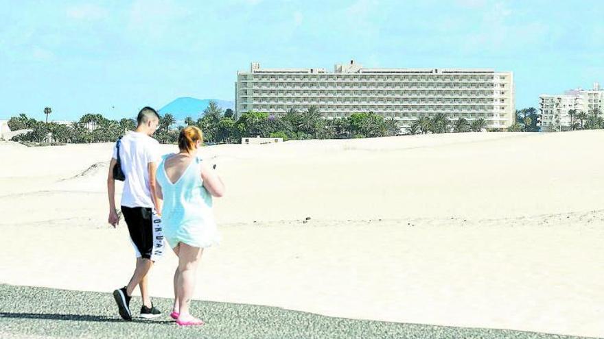 Imagen del hotel Oliva Beach, en la localidad turística de Corralejo, en Fuerteventura.