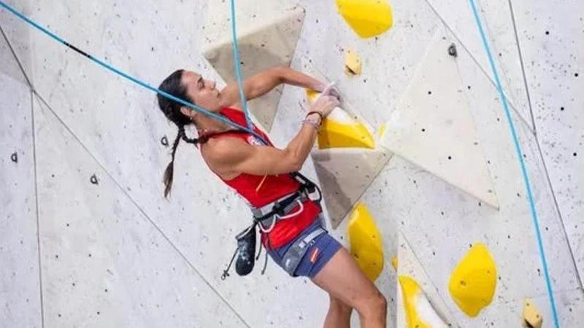 Paula en la competición en la que logró el oro en Austria.