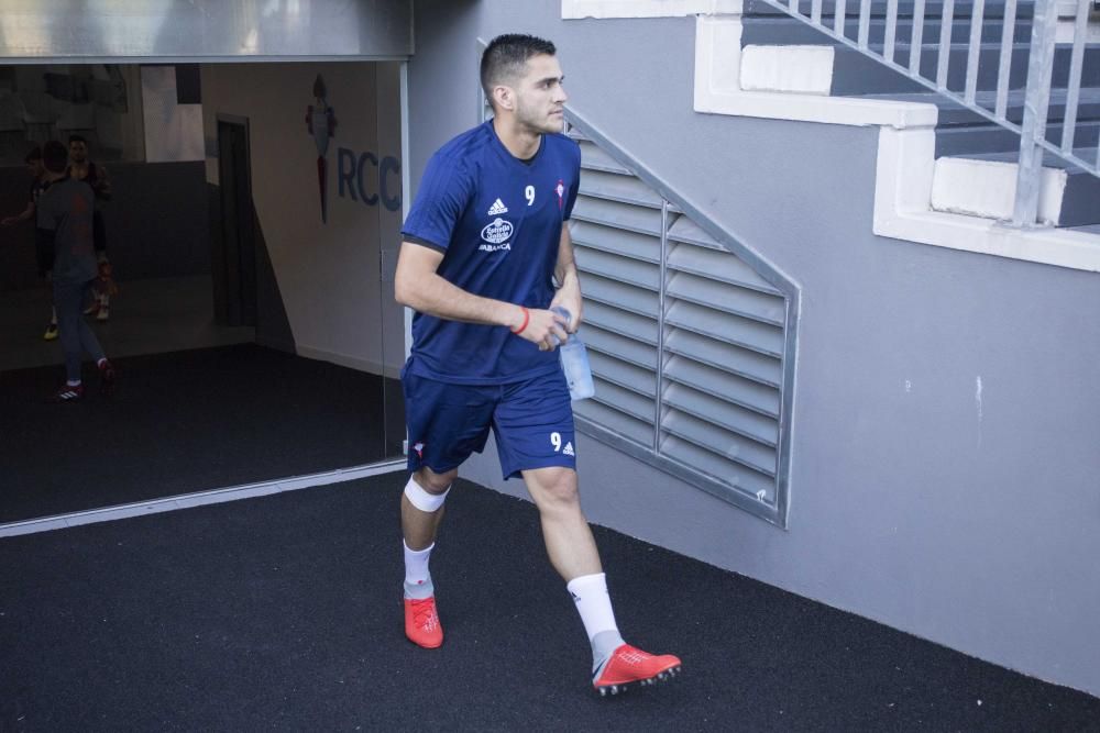 Entrenamiento del Celta a puerta cerrada