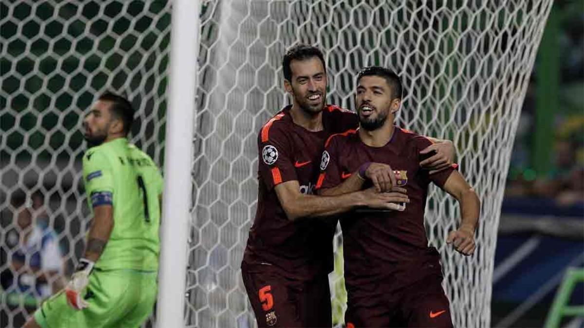 Luis Suárez participó en la jugada del gol