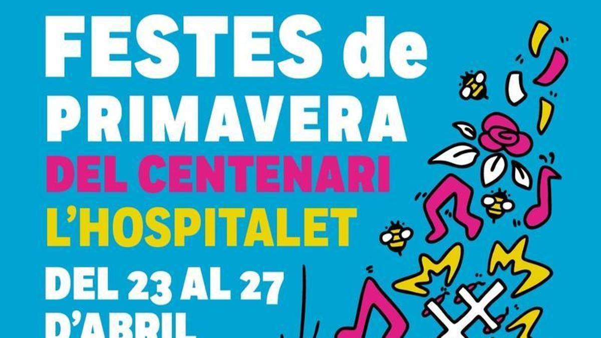 Cartel de las 'FIestas de Primavera' de L'hospitalet de 2025