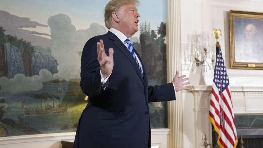 Trump anuncia la salida de Estados Unidos del tratado nuclear con Irán. // Efe