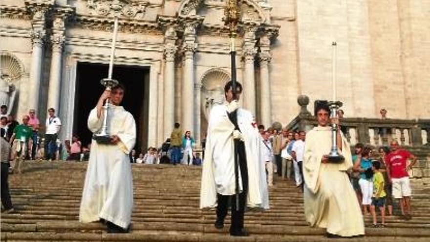 La catedral de Girona acull la processó del Corpus Christi