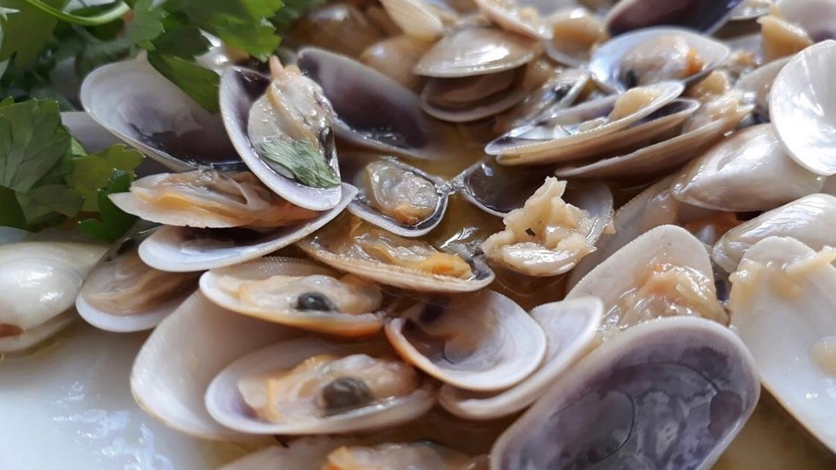 Las coquinas, uno de los platos de Restaurante La Lonja.