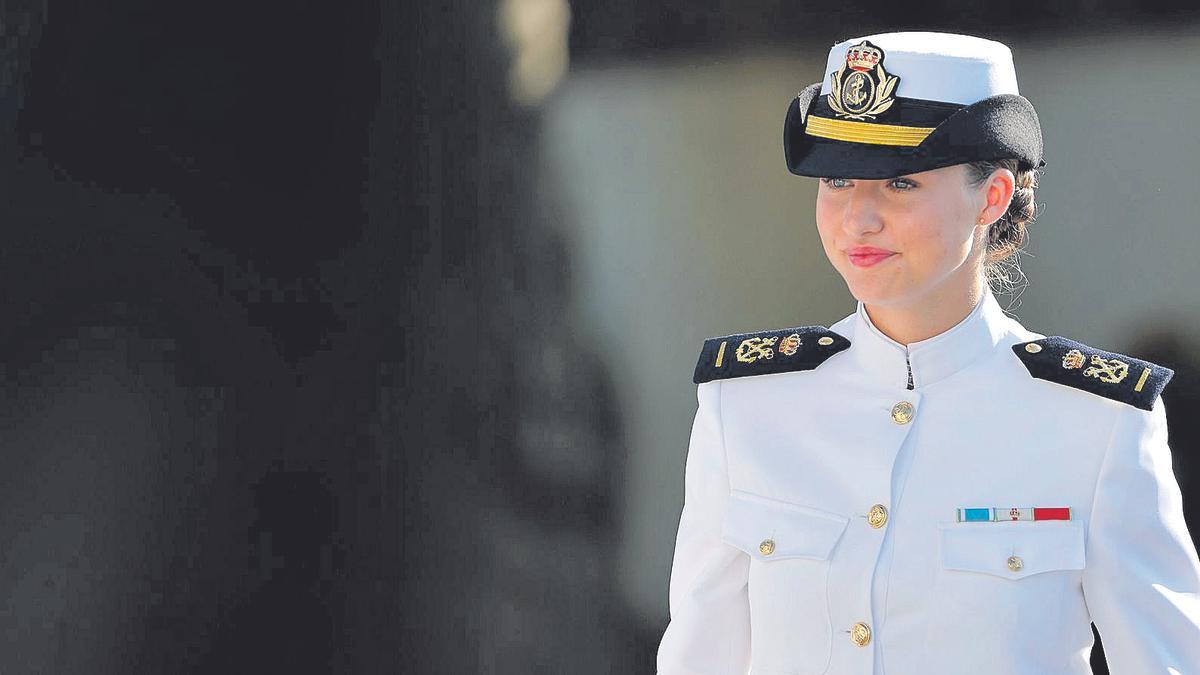 Leonor de Borbón, el pasado año en Marín.