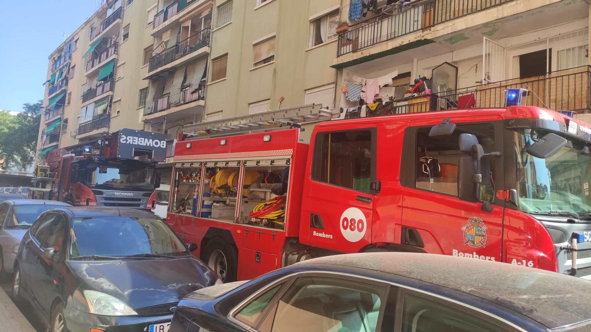 Alarma en Son Gotleu por un incendio en un edificio