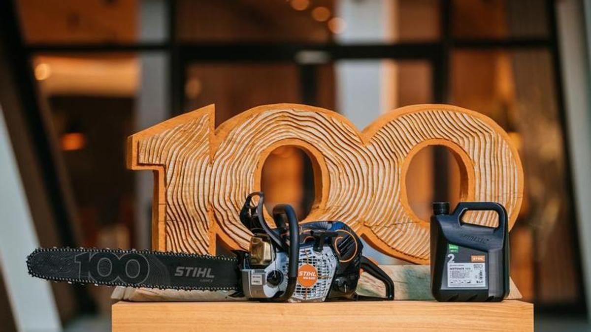 Motosierra dedicada al centenario de STIHL