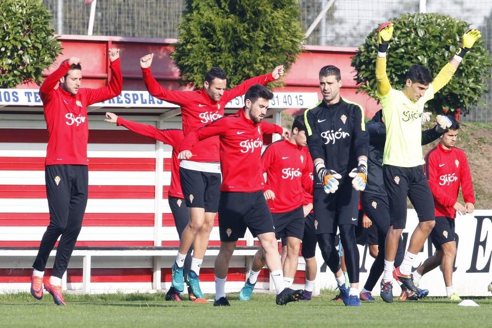 Entrenamiento del Sporting del 01/11/2016