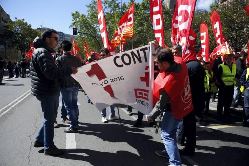 Escenas del Día del Trabajador en Zaragoza