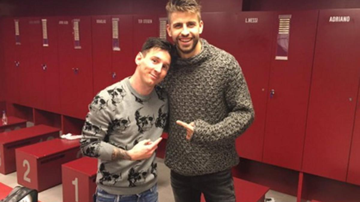 Piqué dio las gracias a Messi por la asistencia y bromeó que Munir, en Madrid, no hizo lo mismo...
