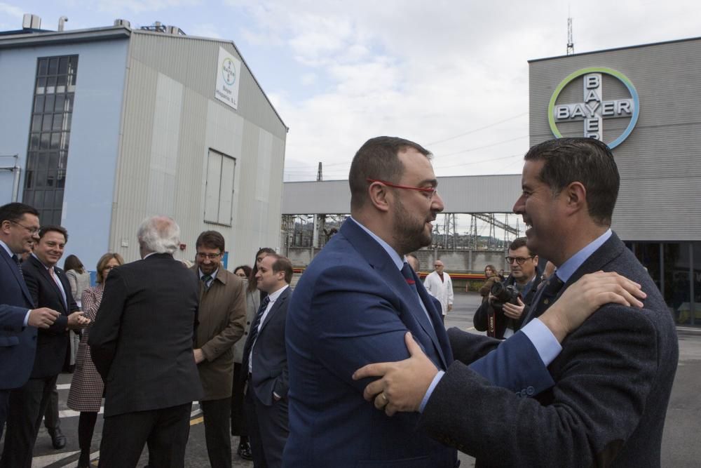 Inauguración del nuevo edificio de Bayer en Langreo