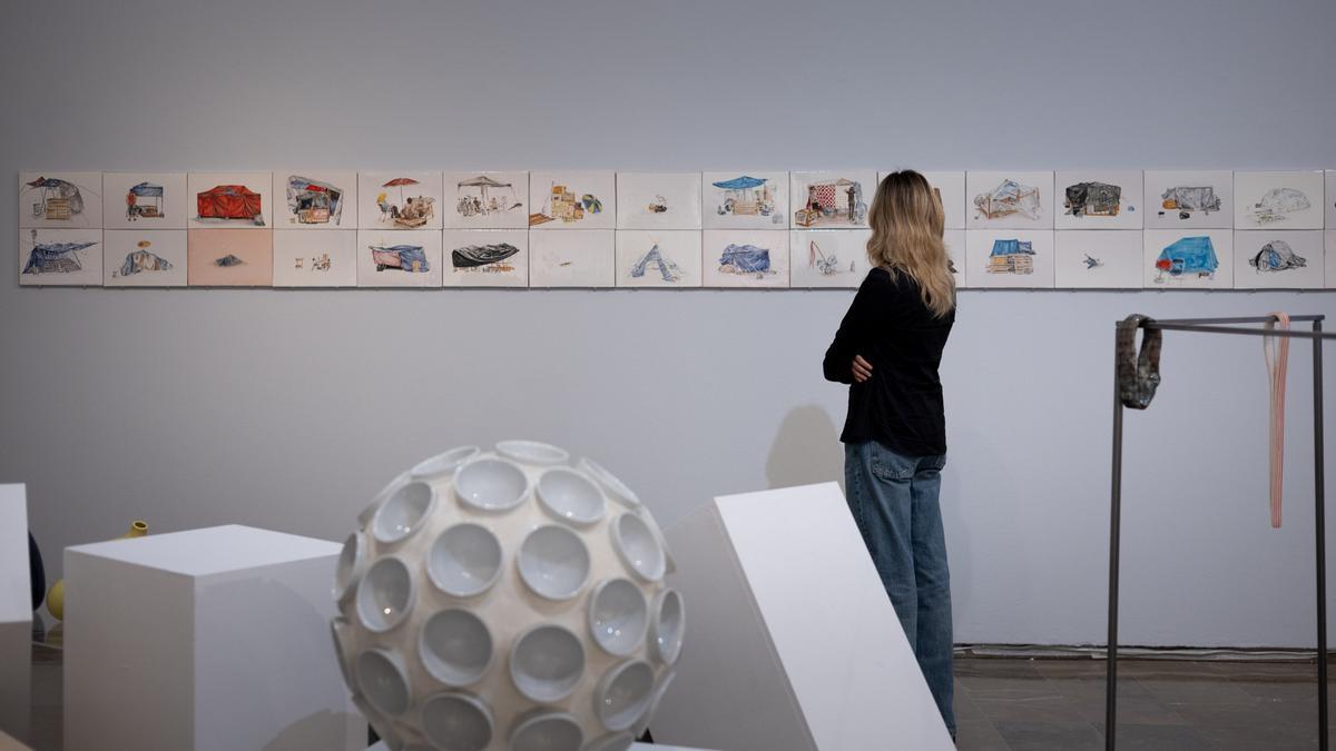 Algunas de las piezas de la exposición.