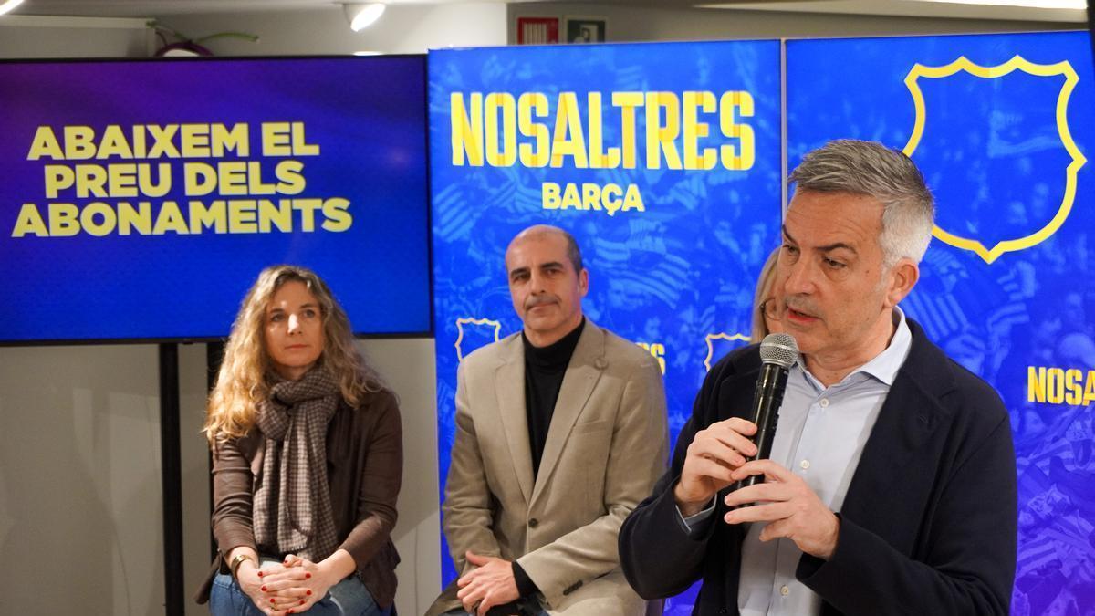Carles Ordiales, explica la propuesta de ‘Nosaltres’ para la gestión de la lista de espera de abonos del Spotify Camp Nou
