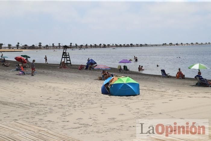 Ambiente en las playas de la Región durante el primer fin de semana de la 'nueva normalidad'