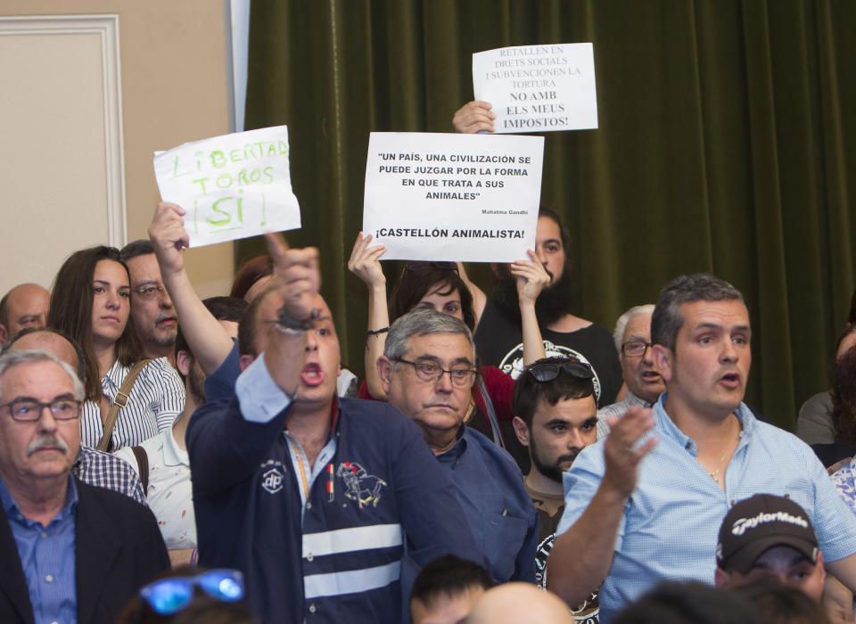 Bronca taurina en el pleno de Castelló