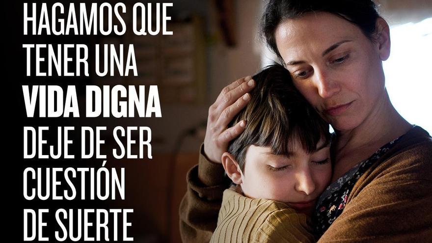 Cartel de la campaña de Navidad de Cáritas Diocesana en Córdoba.