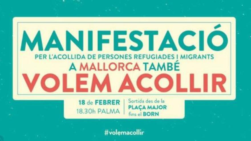 Demo für die Aufnahme von Flüchtlingen auf Mallorca