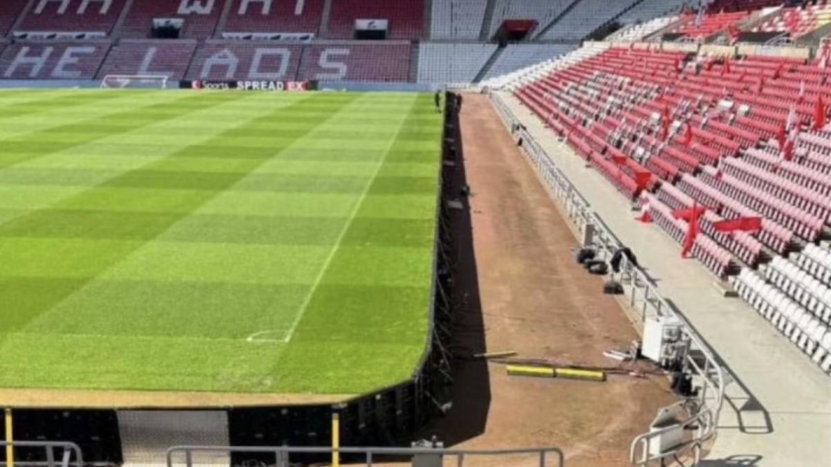 El campo del Sunderland, modificado para los playoffs a la Premier League