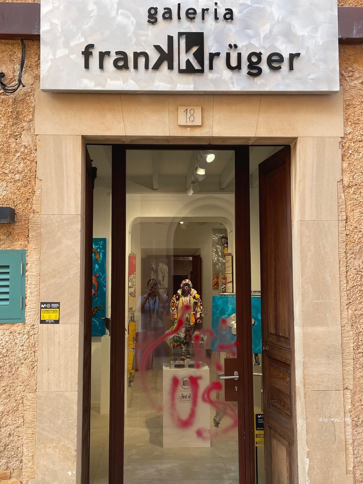 Auch die Galerie von Frank Krüger in Santanyí ist betroffen