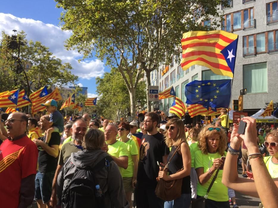 Bagencs a la concentració de Barcelona.