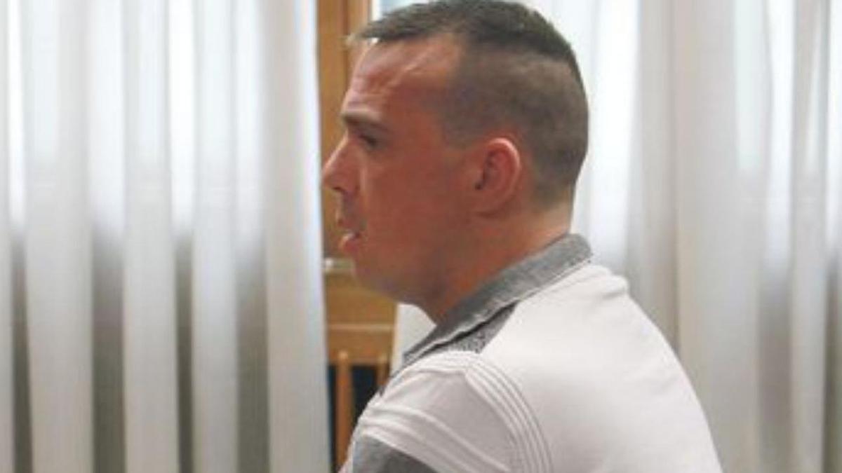 El acusado, durante el juicio en la Audiencia Provincial.