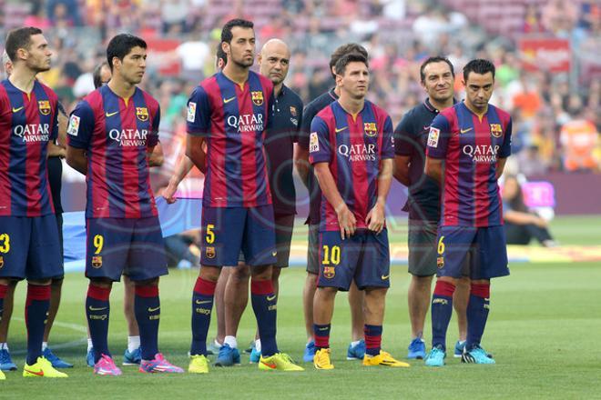 Aquí tienes las mejores fotografías de la presentación del primer equipo ante la afición culé en el Gamper