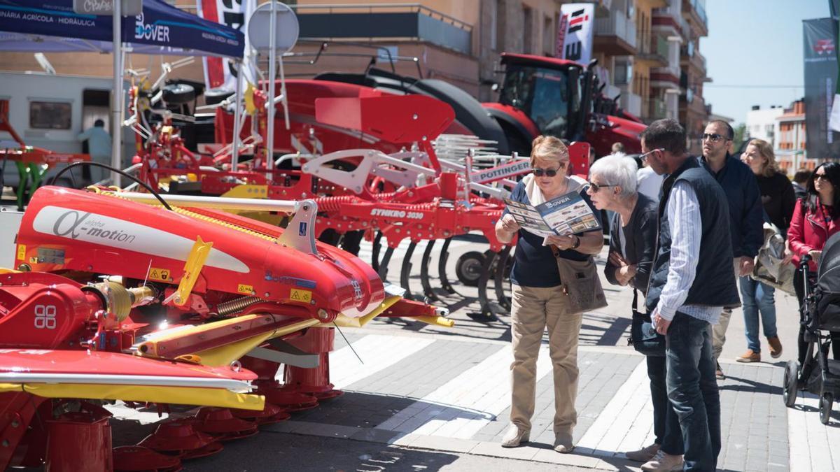 Exposició de maquinària, un dels eixos centrals de la fira, en l’edició del 2019 | ARXIU/O.B.