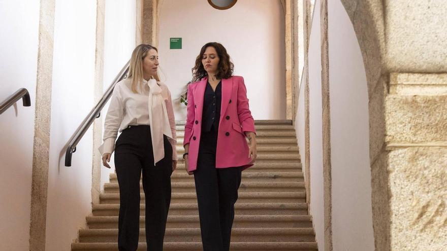 Ayuso reprocha a Vox el bloqueo a Guardiola: "¿Nos quieren llevar a elecciones en Extremadura?"