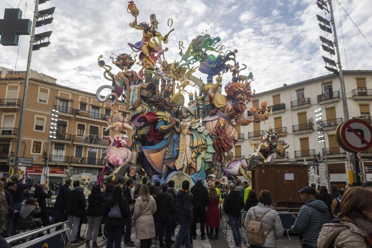 Imagen de la falla de Convento Jerusalén-Matemático Marzal durante el año pasado.