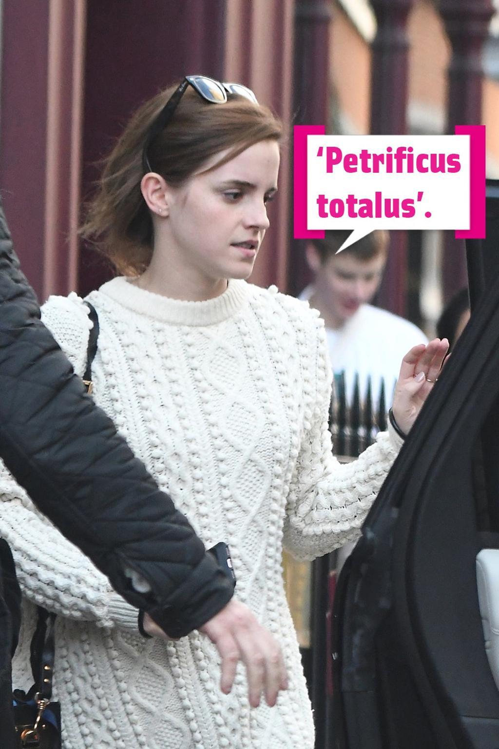 Emma Watson se queda petrificada
