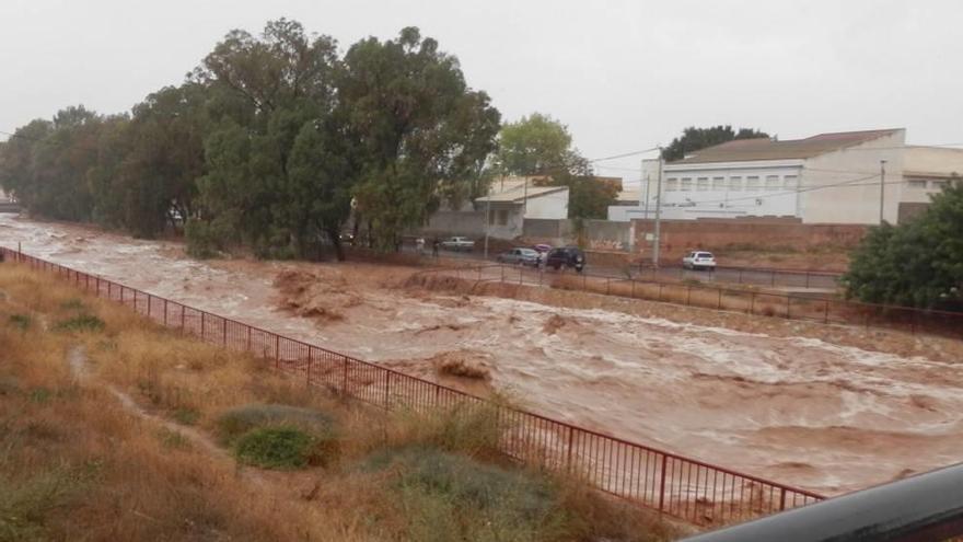 Escorrentía tras las lluvias torrenciales de 2016.