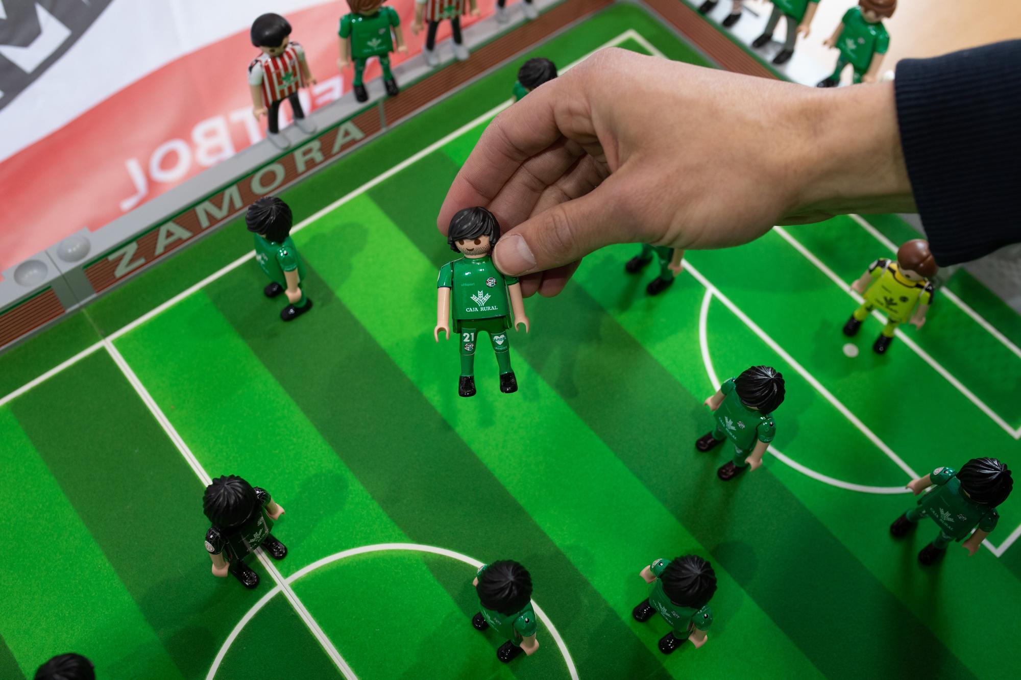 El estadio Ruta de la Plata del Zamora CF de Playmobil