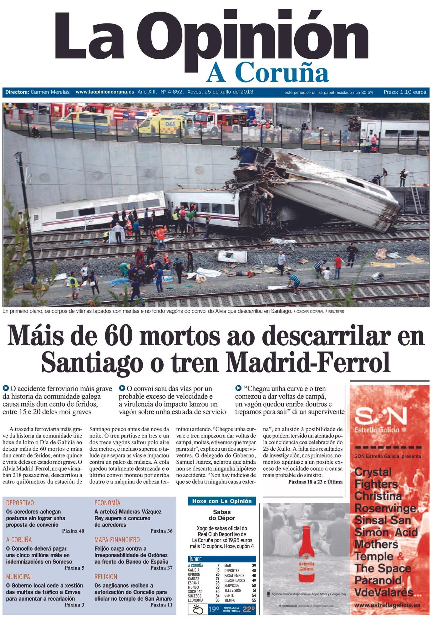 Las portadas destacadas de LA OPINIÓN en sus 25 años que puedes encontrar en la exposición de La Marina