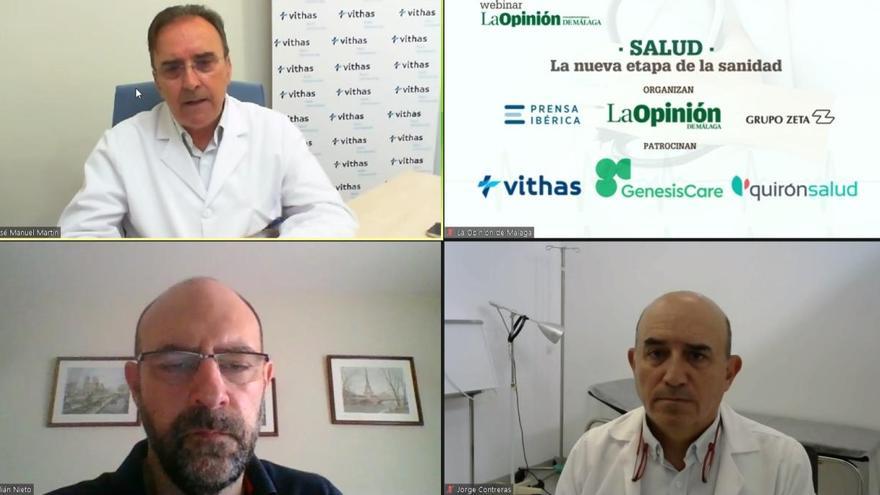 Los doctores Contreras y Martín Vázquez participaron el pasado jueves en una webinar organizada por La Opinión de Málaga.