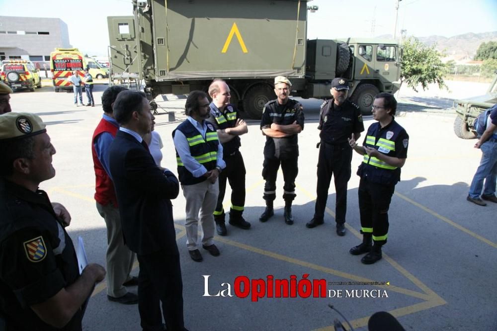 Simulacro en Lorca por inundaciones, terremoto y f