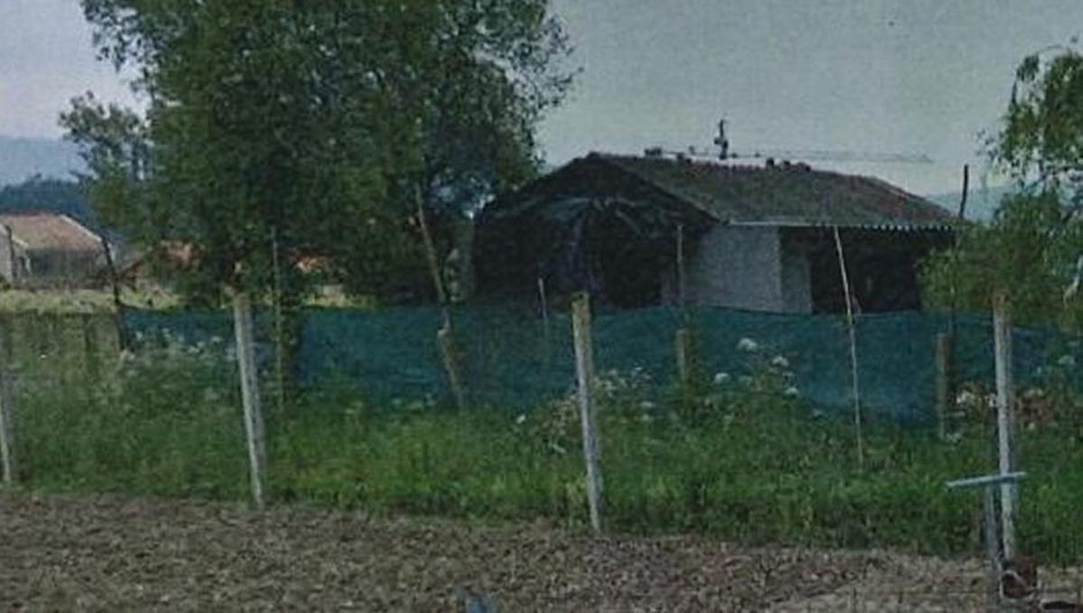 Un inmueble derribado en el municipio de Sanxenxo. | APLU
