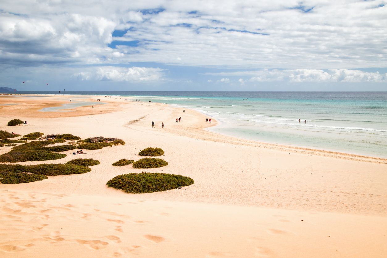 Playa de arena de Risco del Paso en Fuerteventura