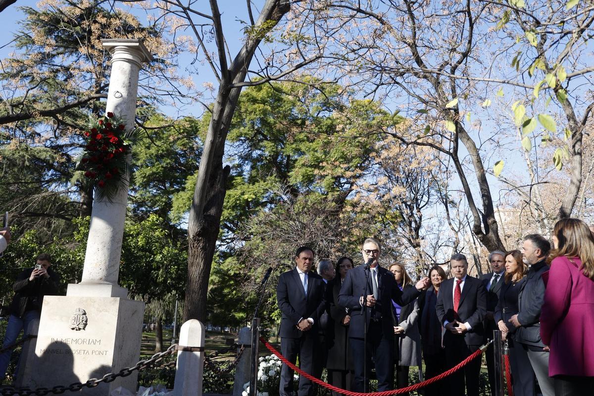 Así ha sido el homenajean a Manuel Broseta en el 34 aniversario de su asesinato
