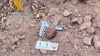 Aparece una granada de la Guerra Civil en Puebla de Alcocer