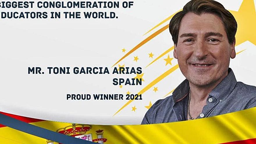 Toni García Arias gana el ‘Global Teacher Award’