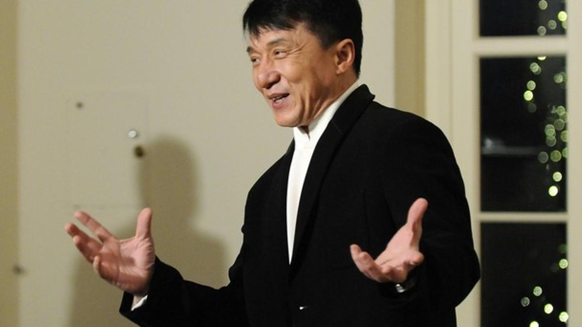 El actor hongkonita Jackie Chan, a su llegada a la cena.