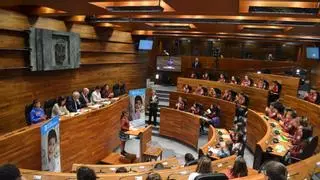 Sesenta "peque diputados" alzan la voz en la Junta General contra el mal uso del móvil y las redes sociales: "Nos hacen mucho daño"