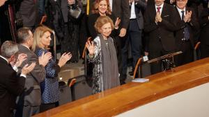 La reina Sofía asiste al concierto de Dudamel en València por las bandas de música afectadas por la dana