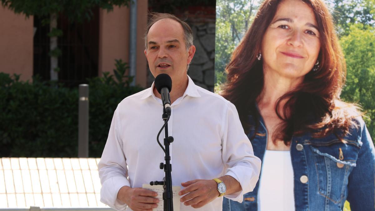 El secretari general de Junts Jordi Turull en un míting a la Roca del Vallès on s&#039;ha presentat a la candidata a la Roca del Vallès, Marta Pujol