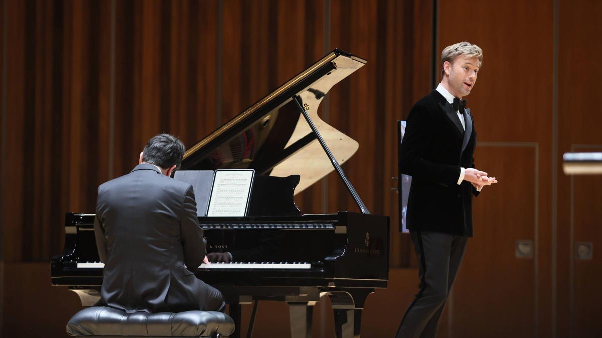 El barítono Benjamin Appl y el pianista James Baillieu durante las jornadas de piano.