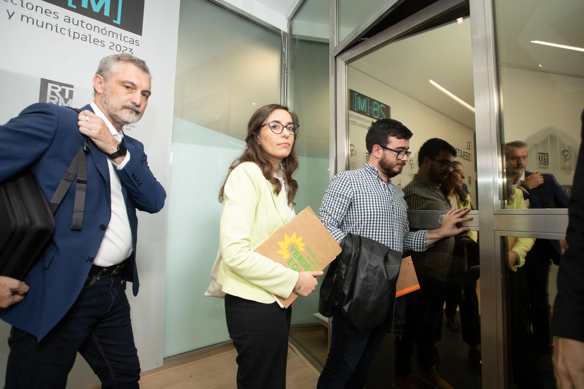 Todas las imágenes del debate electoral de la Región de Murcia