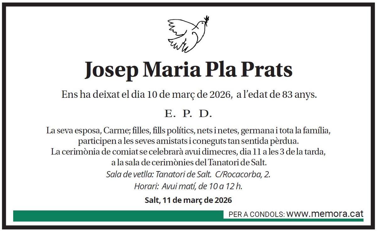 Josep Maria Pla Prats.