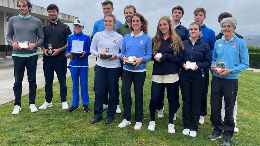 Premiados en el campeonato gallego absoluto de golf / racs