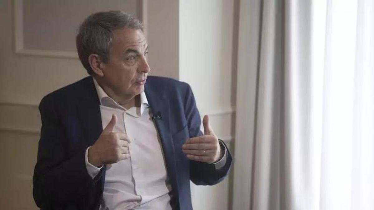 El expresidente del Gobierno, José Luis Rodríguez Zapatero, en la entrevista para Levante-EMV.